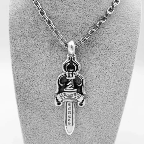 Chrome Hearts Retro Couple Large Sword Pendant Sweater Chain