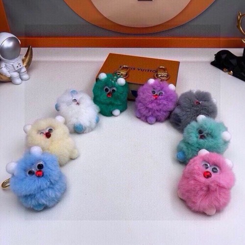 Louis Vuitton Fashion New Otter Rabbit Hair Monster Pendant Keychain