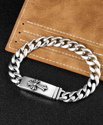 Chrome Hearts Retro Couple Cross Bracelet Size: 20 CM