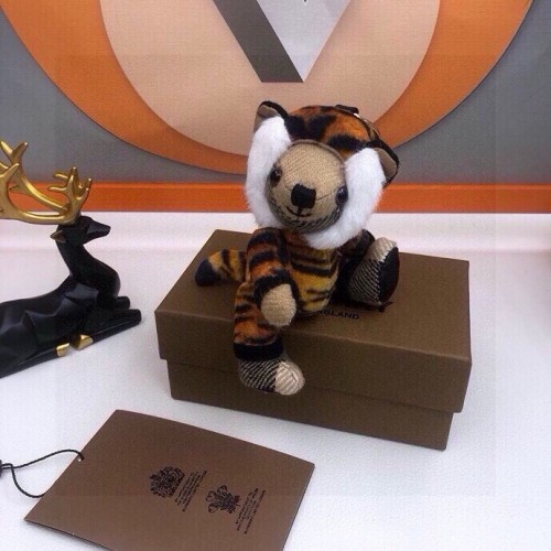Burberry Fashion Pattern Cashmere Teddy Bear Keychain Pendant