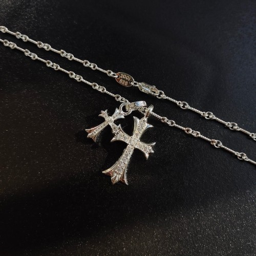 Chrome Hearts New Fashion Diamond Cross Necklace