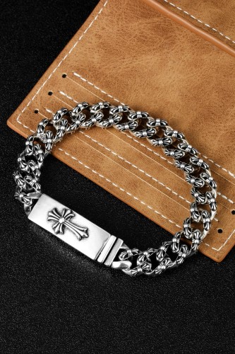 Chrome Hearts Retro Couple Cross Bracelet Size: 20 CM