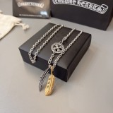 Chrome Hearts Retro Trendy New Multi Element Cross Necklace