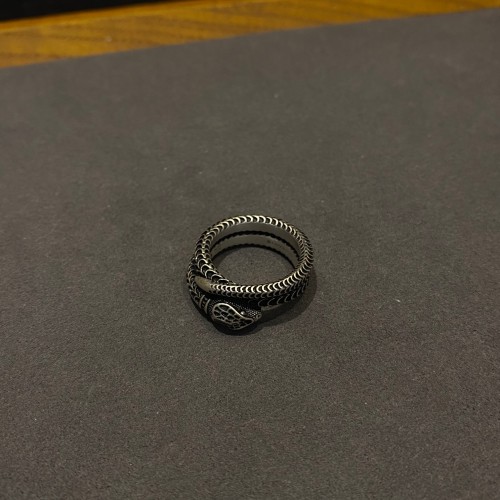 Gucci Couple New Retro Double G Spirit Snake Ring