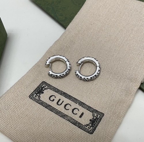Gucci Retro Fashion Interlocking Double G Flower Earrings