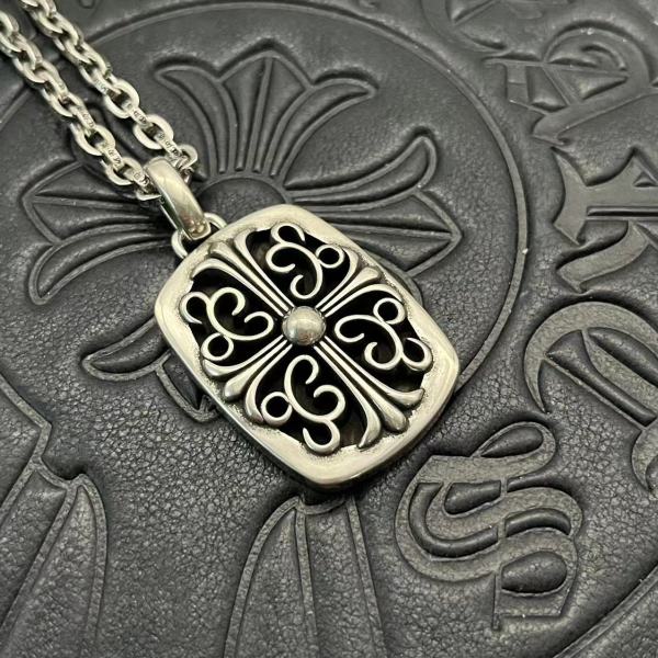 Chrome Hearts Retro Vine Cross Tag Necklace