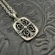 Chrome Hearts Retro Vine Cross Tag Necklace