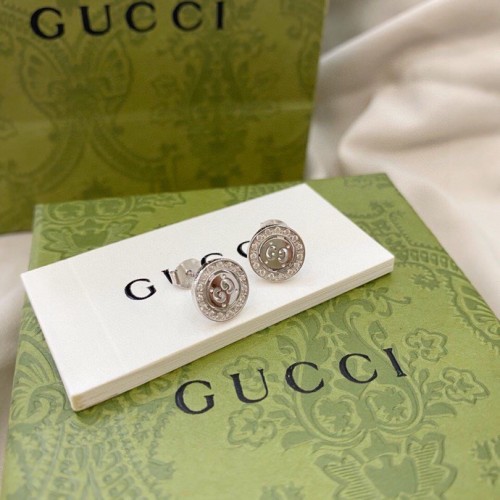 Gucci Double G Diamond Simple Earrings