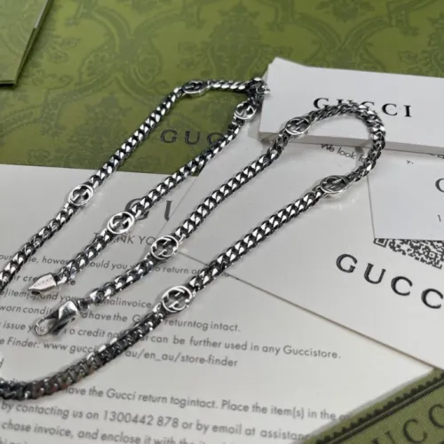 Gucci Classic Interlocking Double G Wide Enamel Necklace