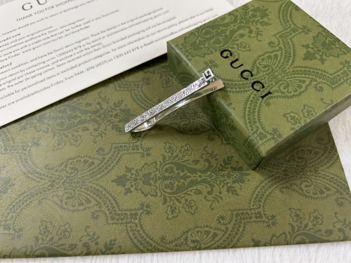 Gucci Classic Vintage Pattern Tie Clip