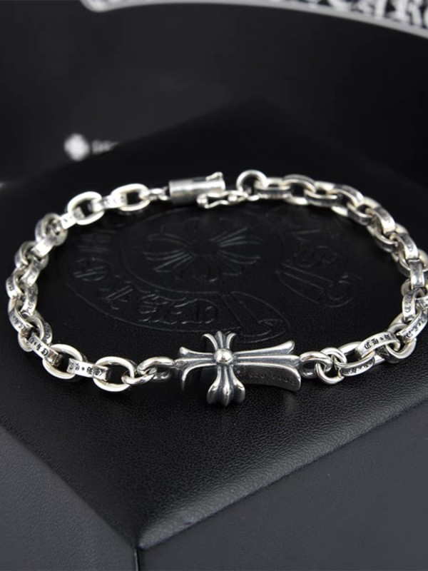 Chrome Hearts New Couple Retro Hip Hop Personalized Roman Letter Bracelet