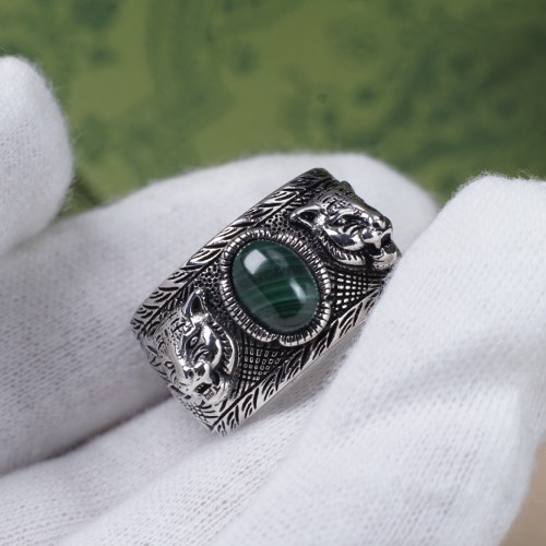 Gucci New Retro Peacock Tiger Head Ring