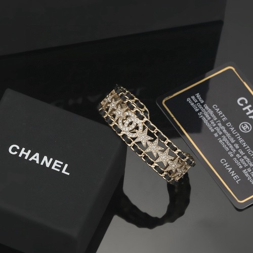 Chanel New Classic Black Leather Bracelet
