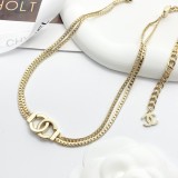 Chanel New Classic Double C Two Flat Thin Snake Bone Chains