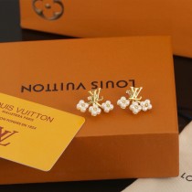 Louis Vuitton Classic Versatile Letter Flower Earrings
