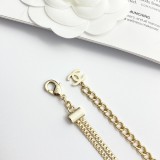 Chanel New Classic Double C Two Flat Thin Snake Bone Chains