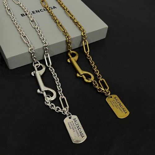 Balenciaga New Vintage Personalized Logo Hang Tag Necklace