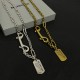 Balenciaga New Vintage Personalized Logo Hang Tag Necklace