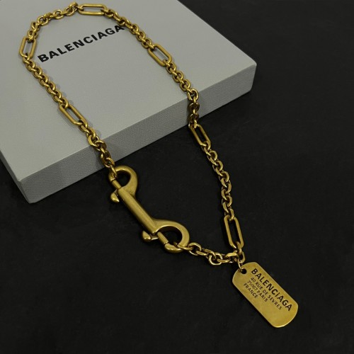 Balenciaga New Vintage Personalized Logo Hang Tag Necklace