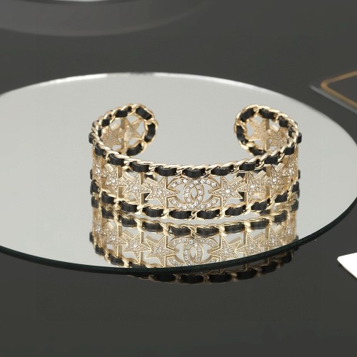 Chanel New Classic Black Leather Bracelet