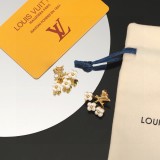 Louis Vuitton Classic Versatile Letter Flower Earrings