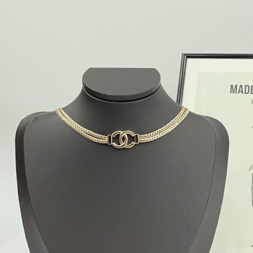 Chanel New Classic Double C Two Flat Thin Snake Bone Chains