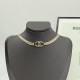 Chanel New Classic Double C Two Flat Thin Snake Bone Chains