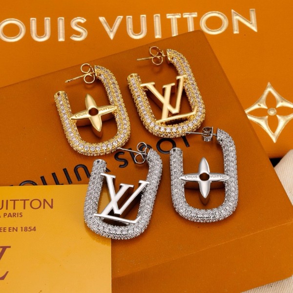 Louis Vuitton New Personalized Logo Asymmetric Earstuds