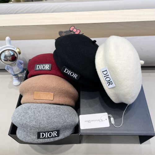 Dior New Women's Hairy Vintage Beret