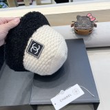 Chanel New Knitted Fisherman's Hat Color Contrasting Warm Bucket Hat
