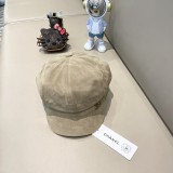 Chanel Retro Velvet Octagonal Hat Painter's Hat Newspaper Children's Hat