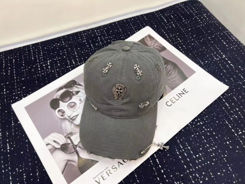 Chrome Hearts New Classic Horseshoe Cross Hole Street Style Baseball Hat
