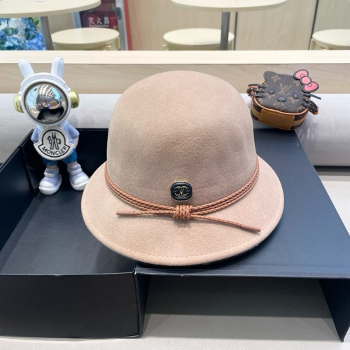 Chanel Four Seasons Cotton and Hemp Knitted Basin Hat, Rural Style Fisherman's Hat