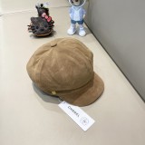 Chanel Retro Velvet Octagonal Hat Painter's Hat Newspaper Children's Hat