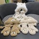 Chanel Ear Protection Warm Plush Hooded Scarf Glove 3-Piece Set