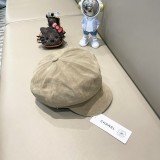 Chanel Retro Velvet Octagonal Hat Painter's Hat Newspaper Children's Hat