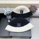 Chanel New Knitted Fisherman's Hat Color Contrasting Warm Bucket Hat