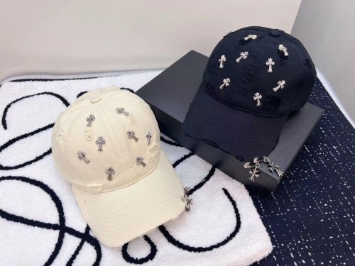 Chrome Hearts New Classic Cross Hole Street Style Baseball Hat