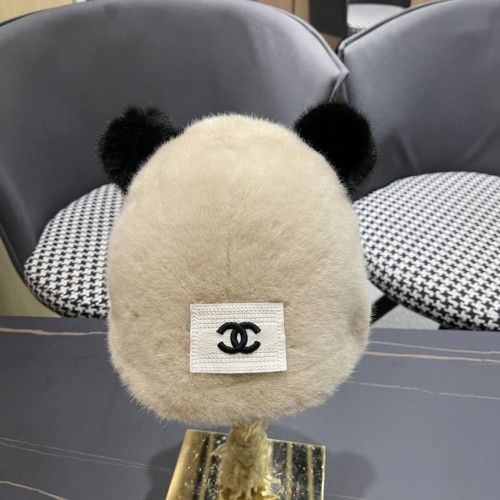 Chanel New Women's Autumn/Winter Cute Fisherman's Hat Plush Warm Hat