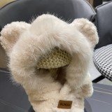 Balenciaga Women's Autumn/Winter Cute One Piece Scarf Ear Protection Hat