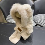 Balenciaga Women's Autumn/Winter Cute One Piece Scarf Ear Protection Hat