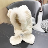 Balenciaga Women's Autumn/Winter Cute One Piece Scarf Ear Protection Hat