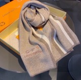 Louis Vuitton Men's Fashion Versatile Embroidered Logo Cashmere Scarf Size: 30 * 180 CM