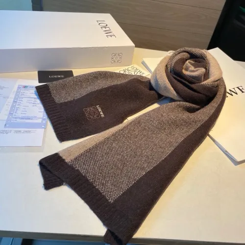 Loewe Fashion Versatile Logo Jacquard Cashmere Scarf Size: 30 * 190 CM