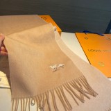 Louis Vuitton Classic Embroidered Logo Cashmere Scarf Size: 30 * 180 CM
