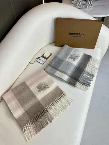 Burberry New Embroidered War Horse Cashmere Tassel Scarf Size: 32 * 180 CM