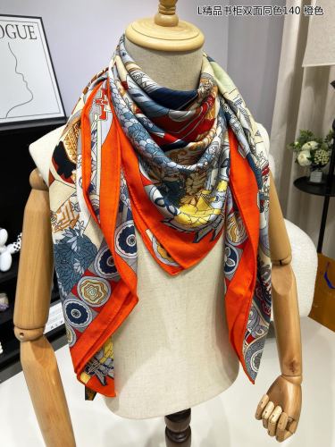Louis Vuitton Fashion Boutique Bookcase Cashmere Square Towel Size: 140 * 140 CM