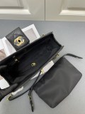 Chanel New Bowling Bag Particle Embossed Cow Leather Bag Size: 27 × 17 × 8 CM