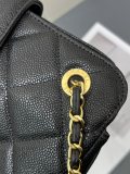 Chanel New Bowling Bag Particle Embossed Cow Leather Bag Size: 27 × 17 × 8 CM