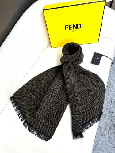 Fendi New Unisex Double F Jacquard Scarf Size: 35 * 180 CM